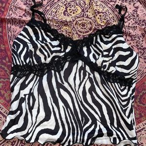 Zebra print tank